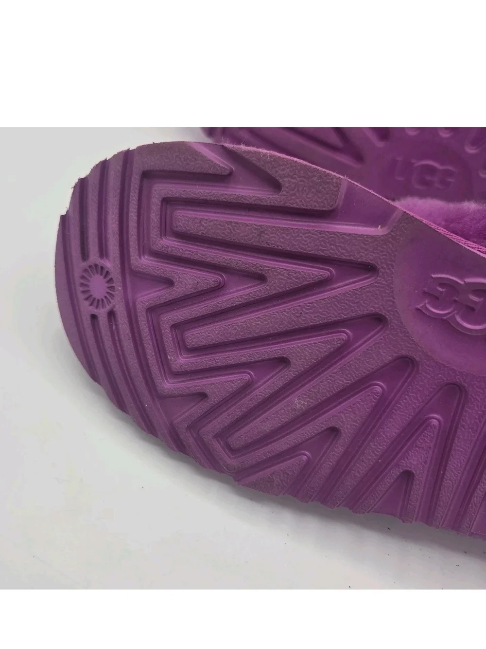 UGG Kids Cozy II Scuff Slipper Purple Glitter Girls Size 5 Womens 6.5